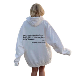 'Dear Person Behind Me' Sweatshirt - Coenox